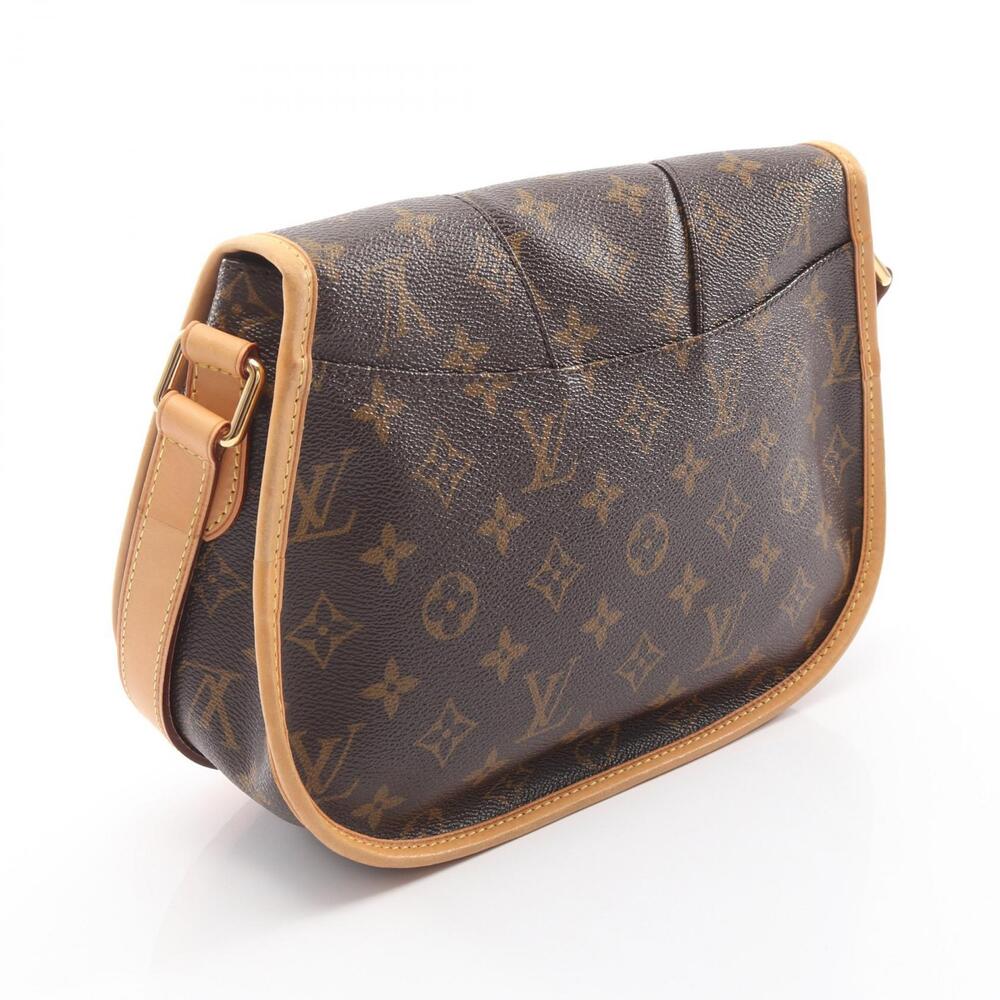 Louis Vuitton Menilmontant Shoulder Bag Canvas Leather Monogram Brown